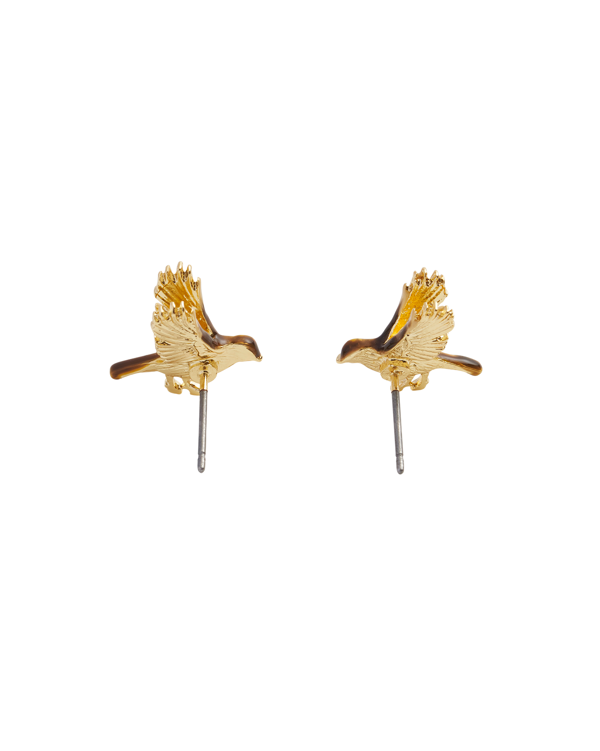 Enamel Flying Robin earrings