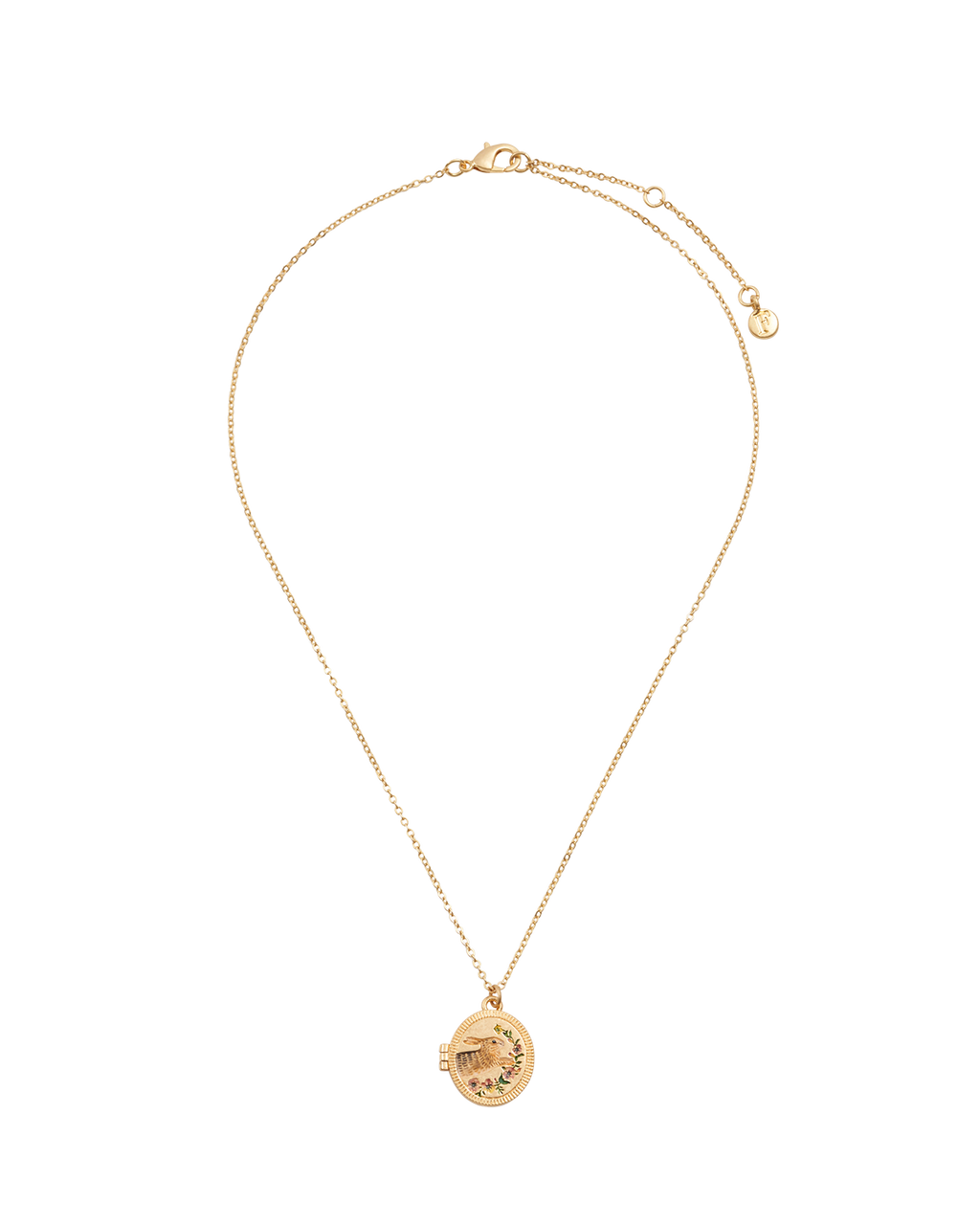Running Bunny Locket Necklace