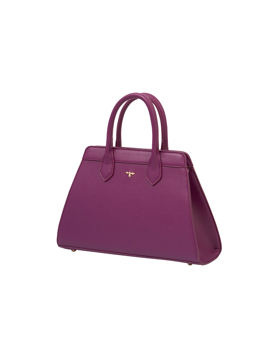 Floral Engravings Large Plum Tote
