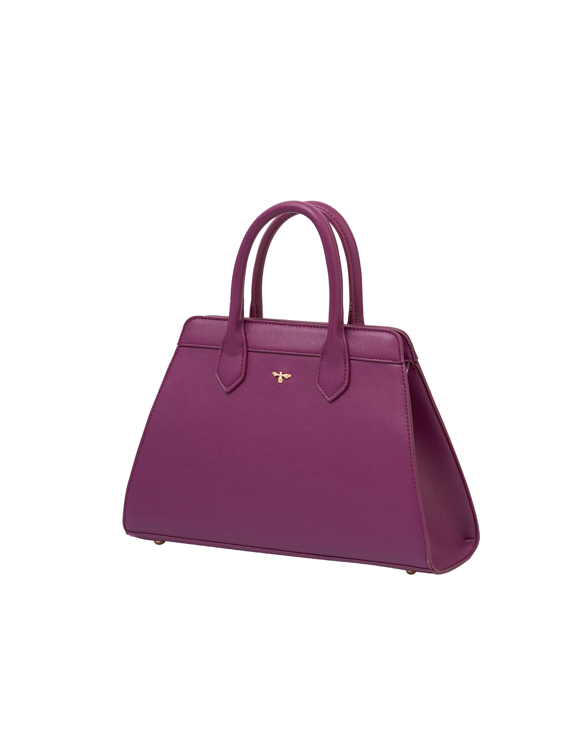 Floral Engravings Large Plum Tote