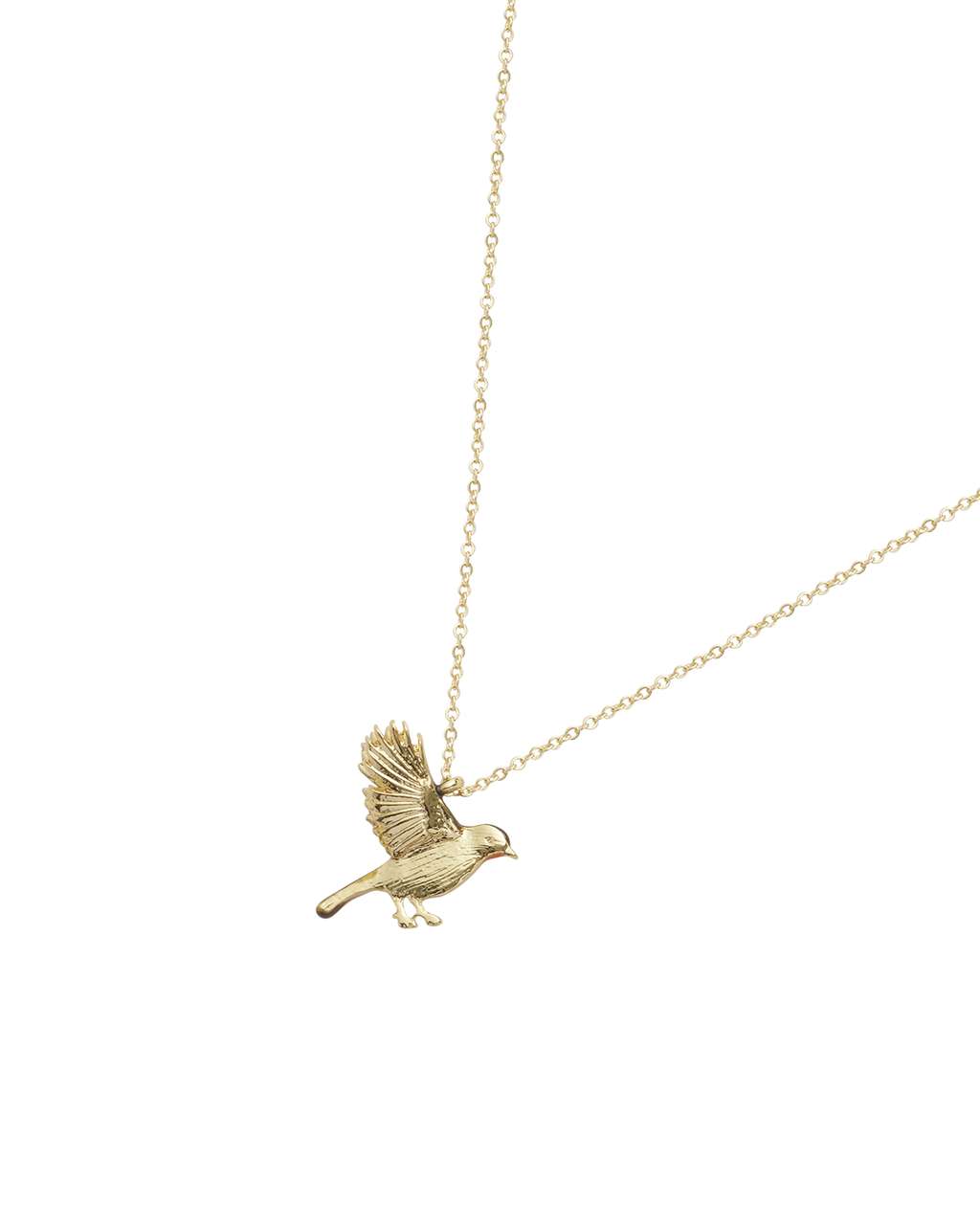 Enamel Robin Necklace