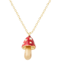 Enamel Mushroom Necklace