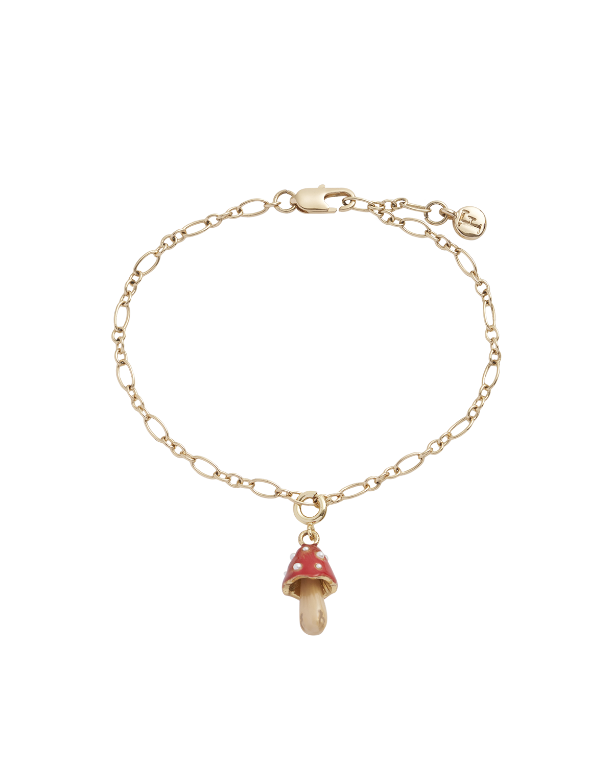Enamel Mushroom Charm