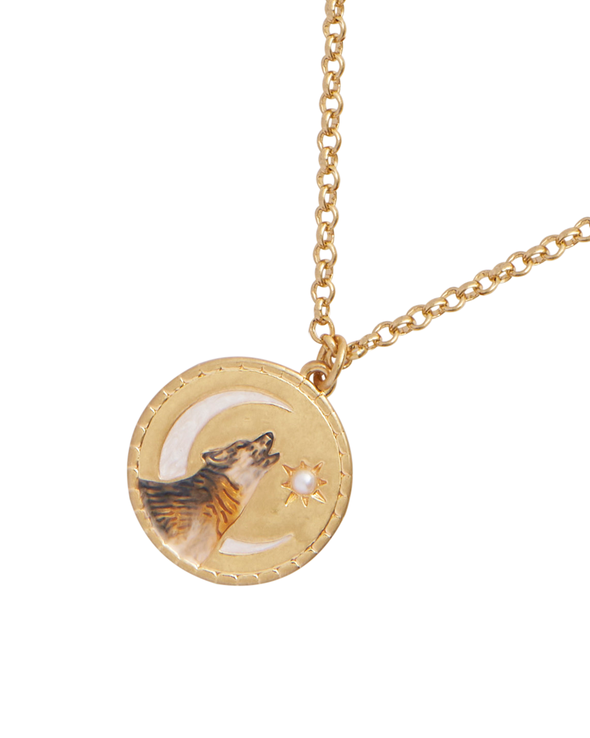 Wolf Spirit Guide Pendant Necklace