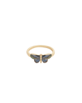 Deco Butterfly Blue Ring