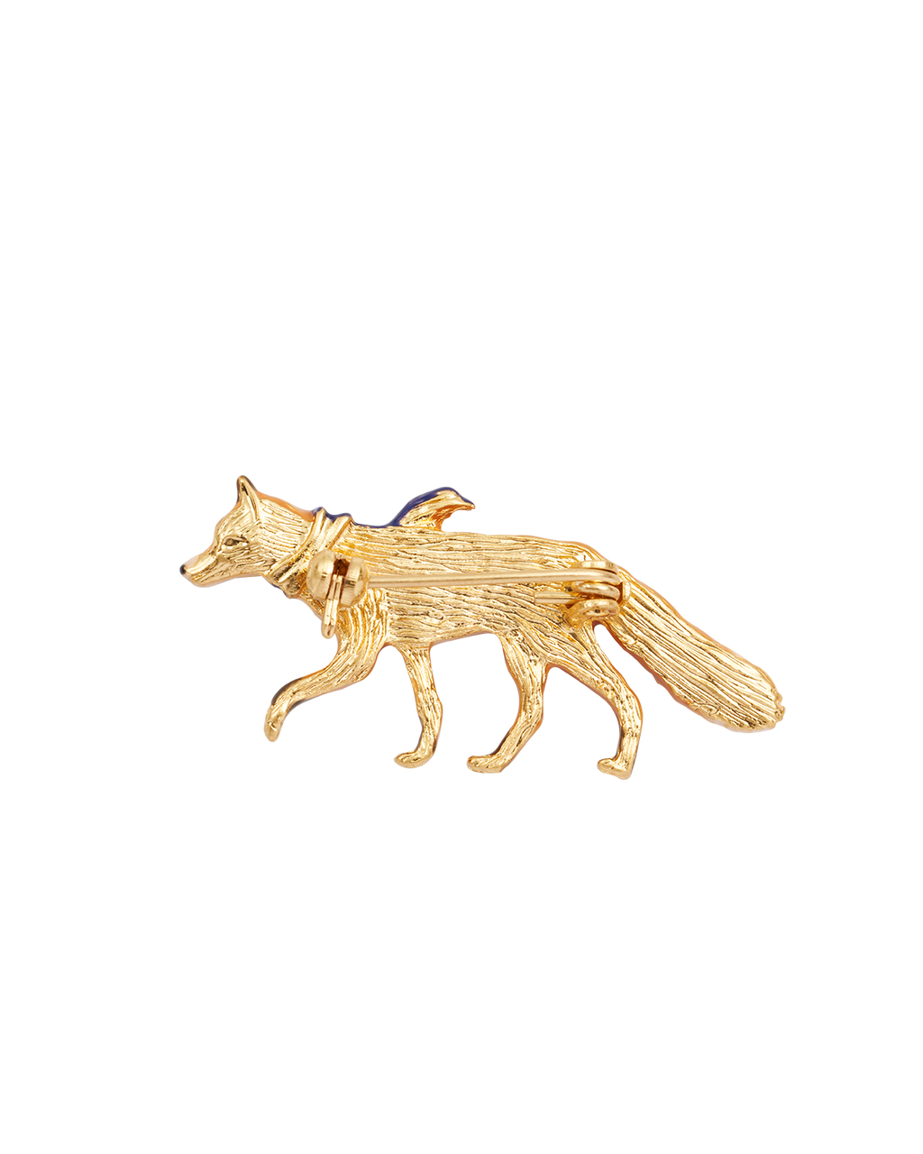 Gold Cosy Fox Brooch