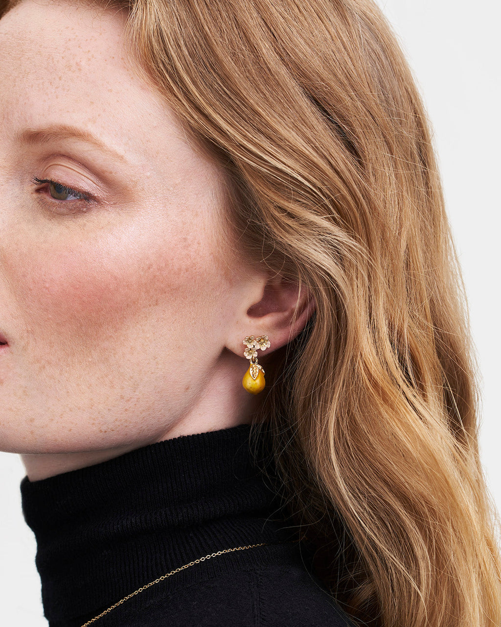 Golden Pear Drop Gold-Plated Earrings