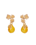 Golden Pear Drop Gold-Plated Earrings