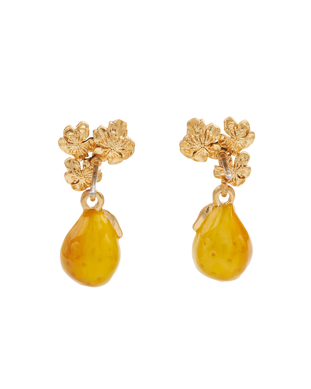 Golden Pear Drop Gold-Plated Earrings