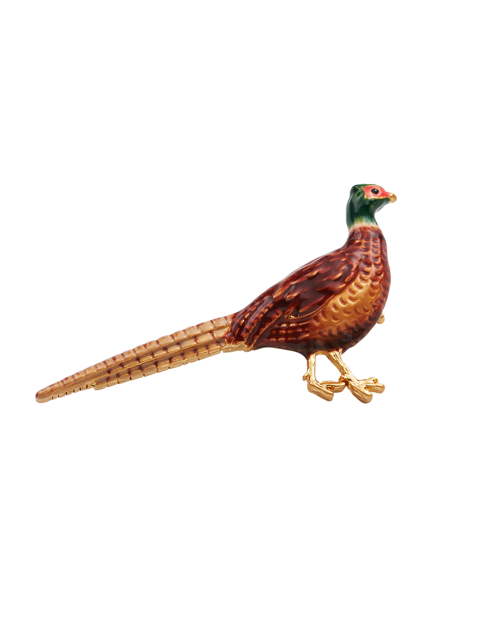 Gold Pheasant Brooch