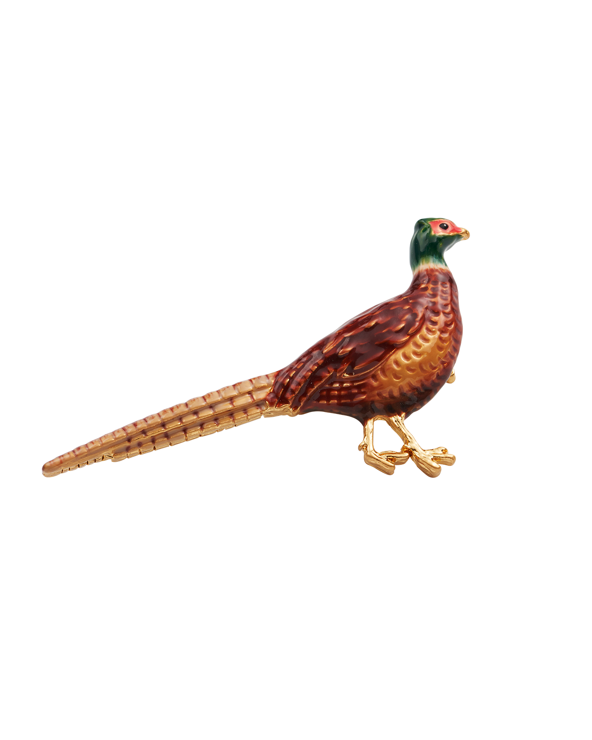 Gold Pheasant Brooch