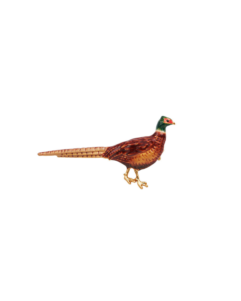 Gold Pheasant Brooch