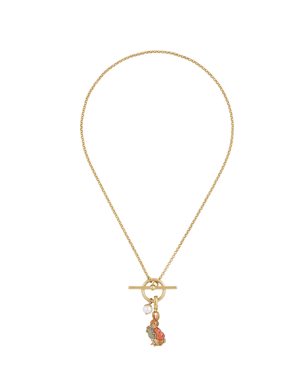 Entreel x Peter Rabbit Cotton-tail Book Charm Toggle Necklace