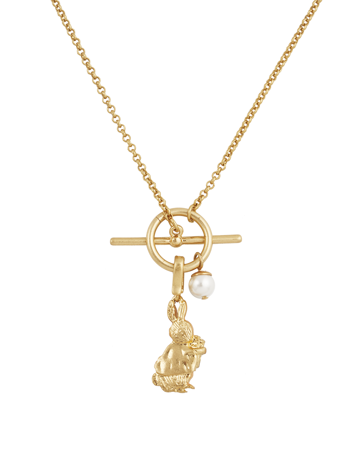 Entreel x Peter Rabbit Cotton-tail Book Charm Toggle Necklace