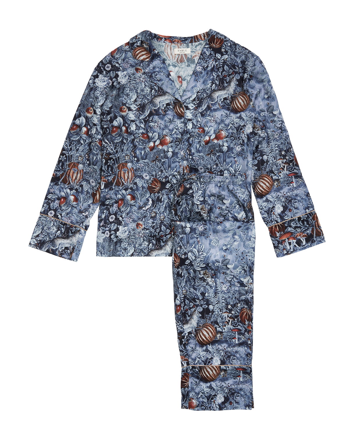 Nocturnal Garden Pyjamas Midnight Blue