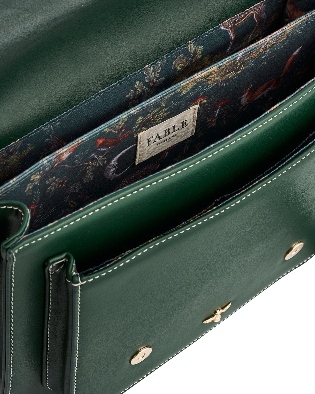 Into the Woods Green Satchel