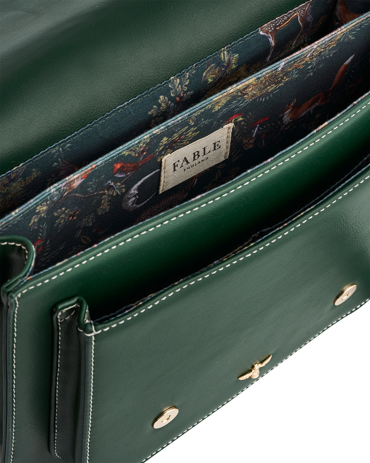 Into the Woods Green Satchel