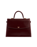 Cherry Red Structured Tote Medium