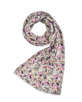 Ivory Floral Engravings Lightweight Scarf