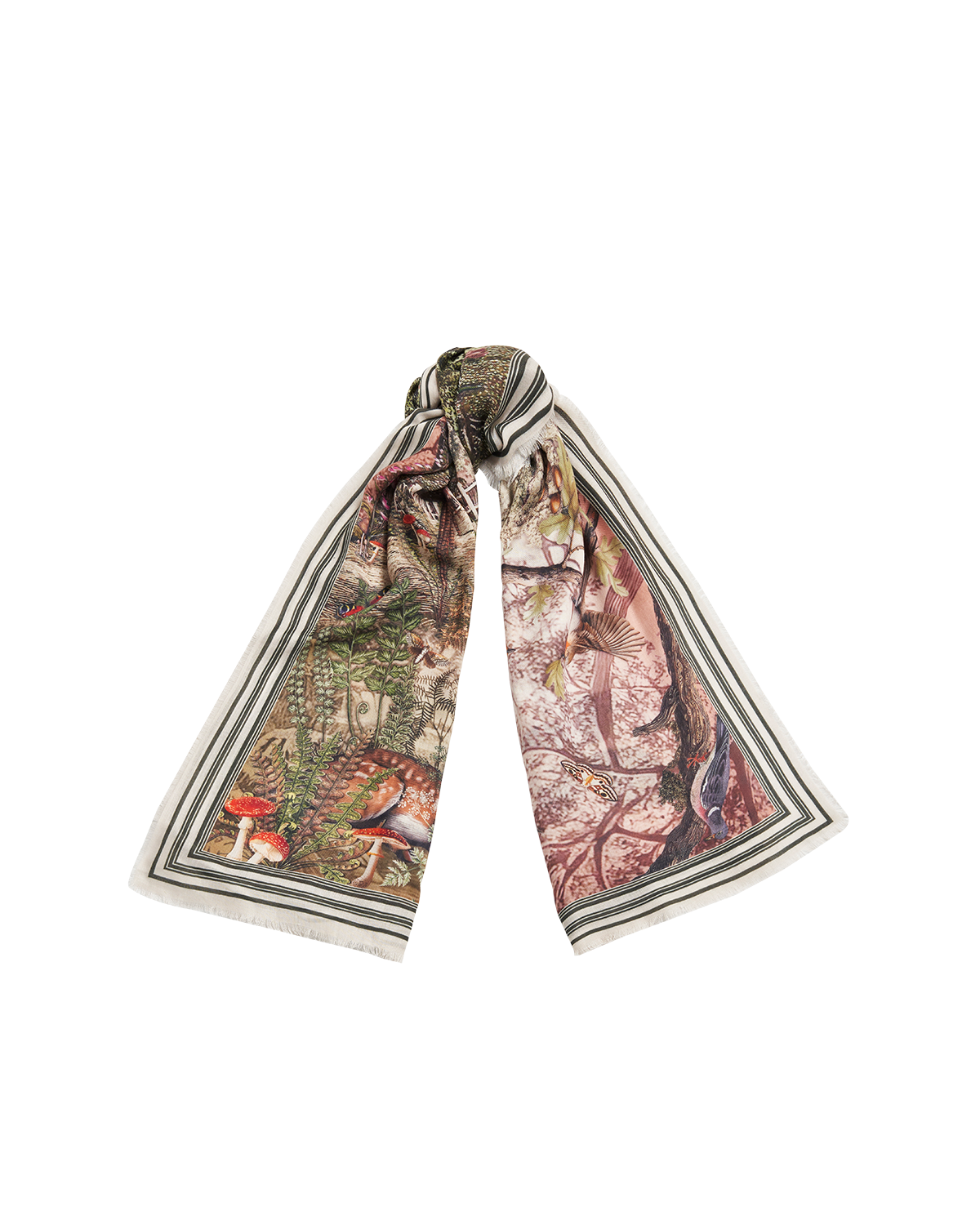 Taupe Woodland Tales Long Scarf