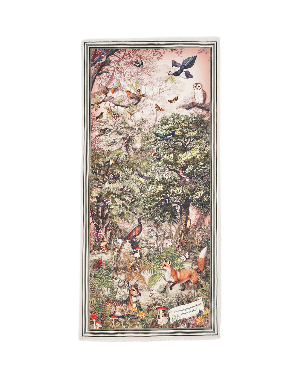 Taupe Woodland Tales Long Scarf