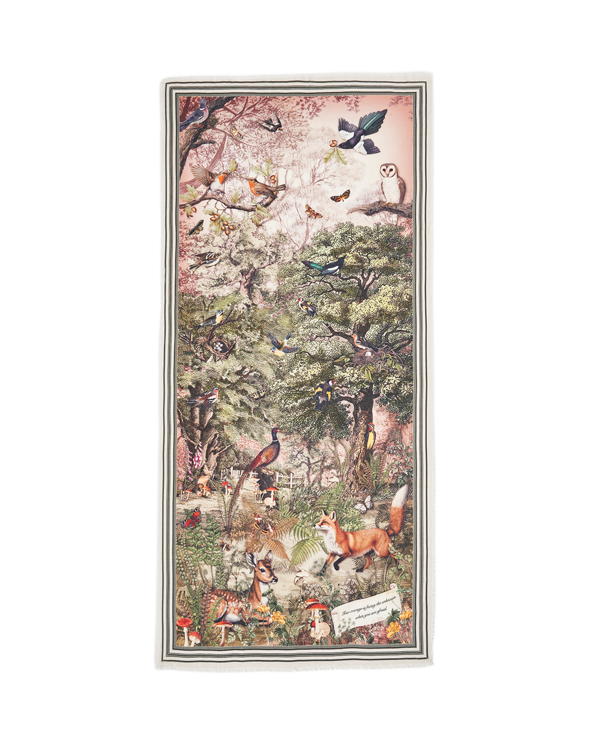 Taupe Woodland Tales Long Scarf