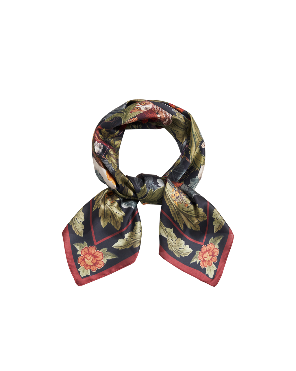 Green Woodland Solstice Square Scarf