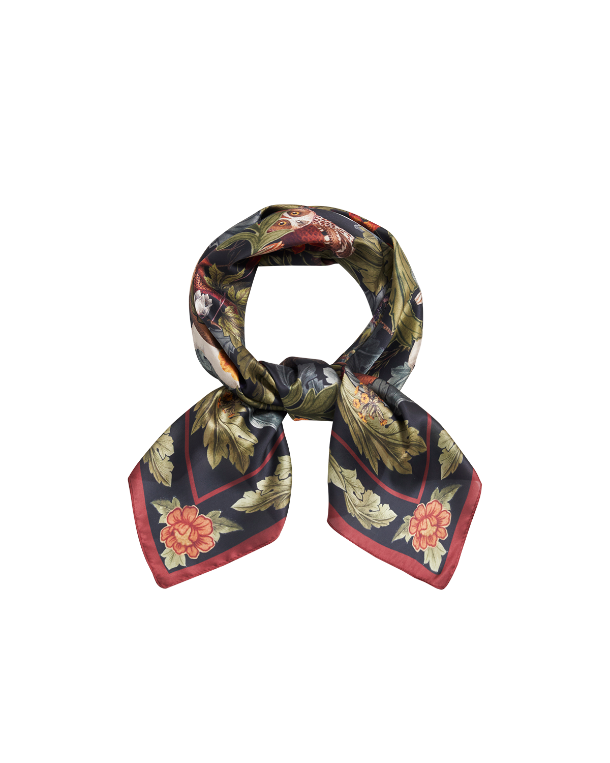Green Woodland Solstice Square Scarf