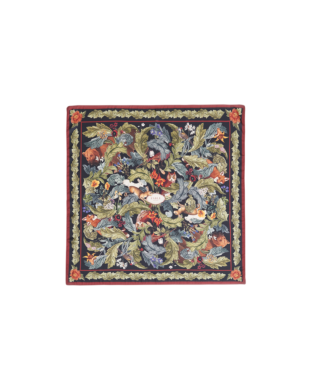Green Woodland Solstice Square Scarf
