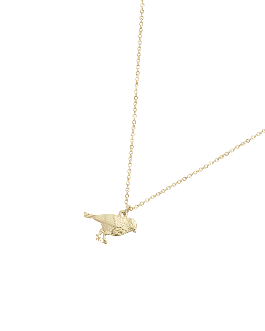 Enamel Blue Tit Short Necklace