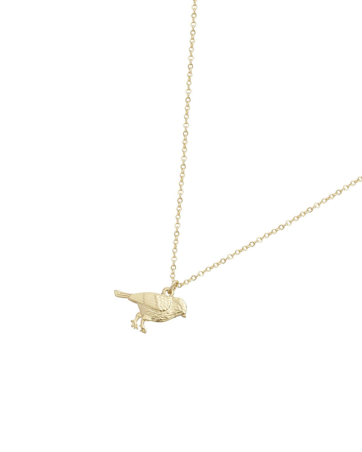 Enamel Blue Tit Short Necklace