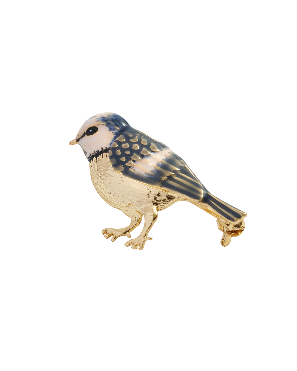 Enamel Blue Tit Brooch