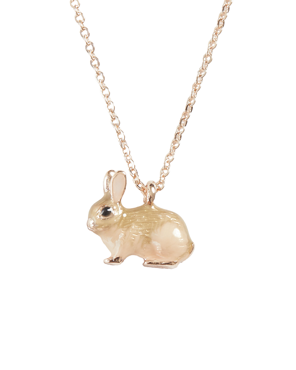 Enamel Rabbit Short Necklace