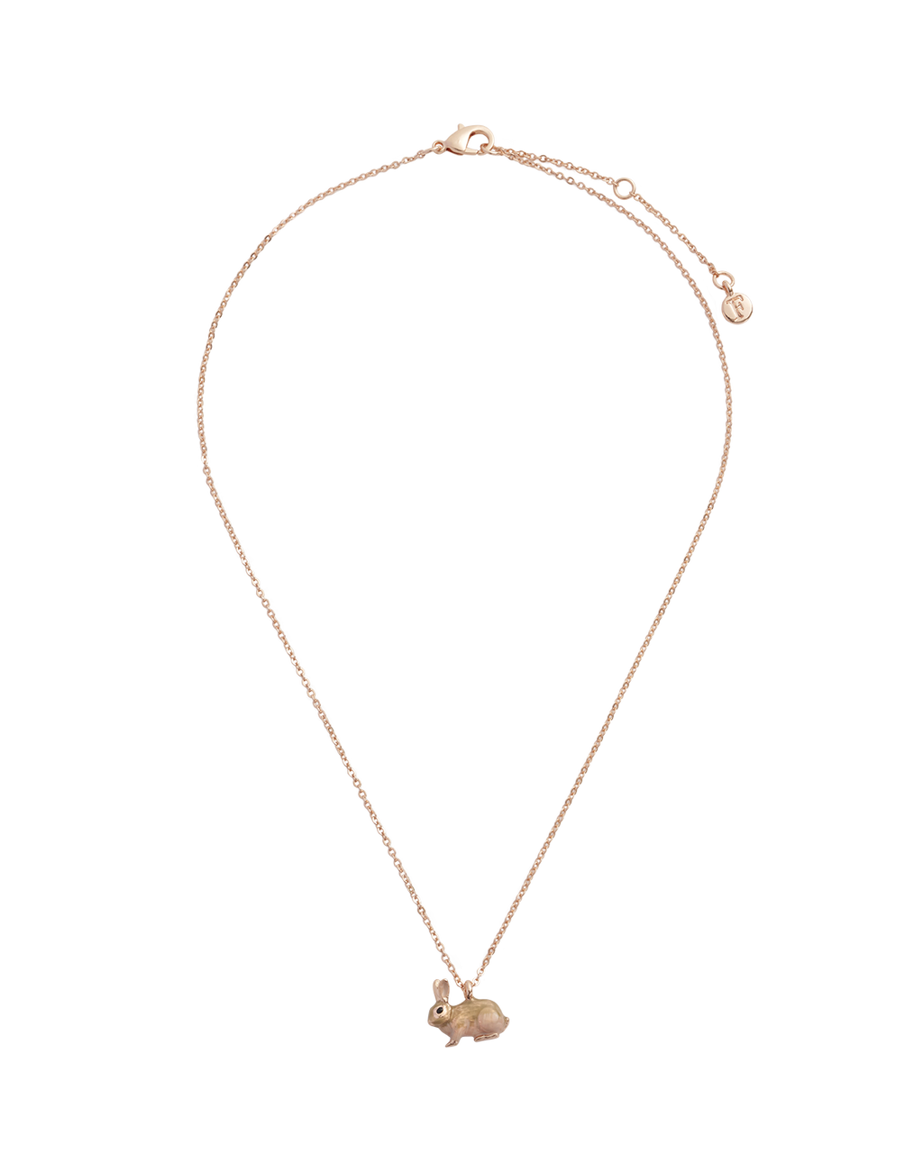 Enamel Rabbit Short Necklace