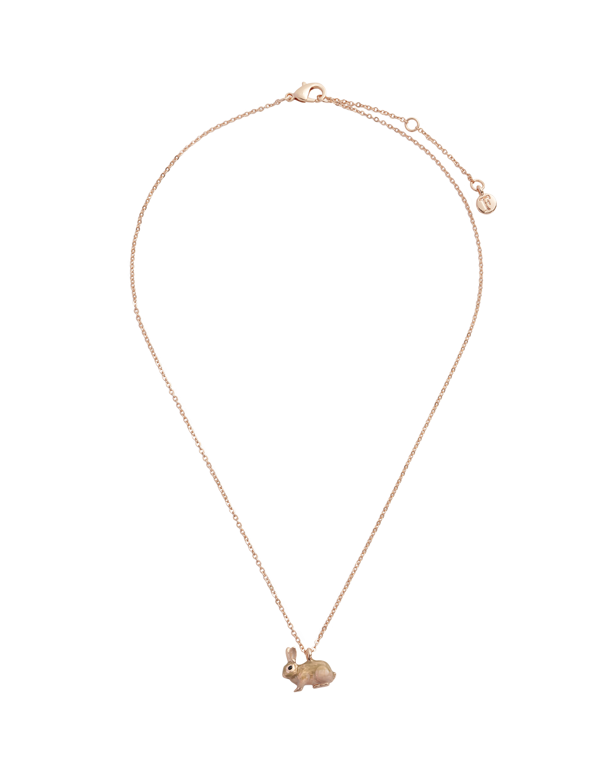 Enamel Rabbit Short Necklace