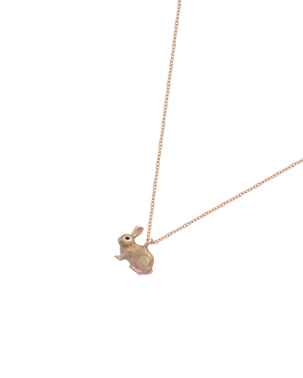 Enamel Rabbit Short Necklace
