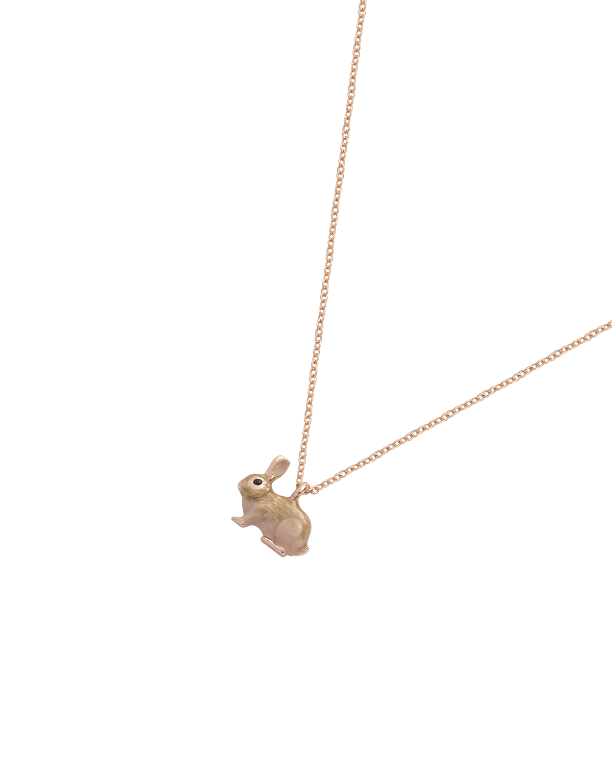 Enamel Rabbit Short Necklace