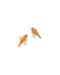 Enamel Robin Earrings