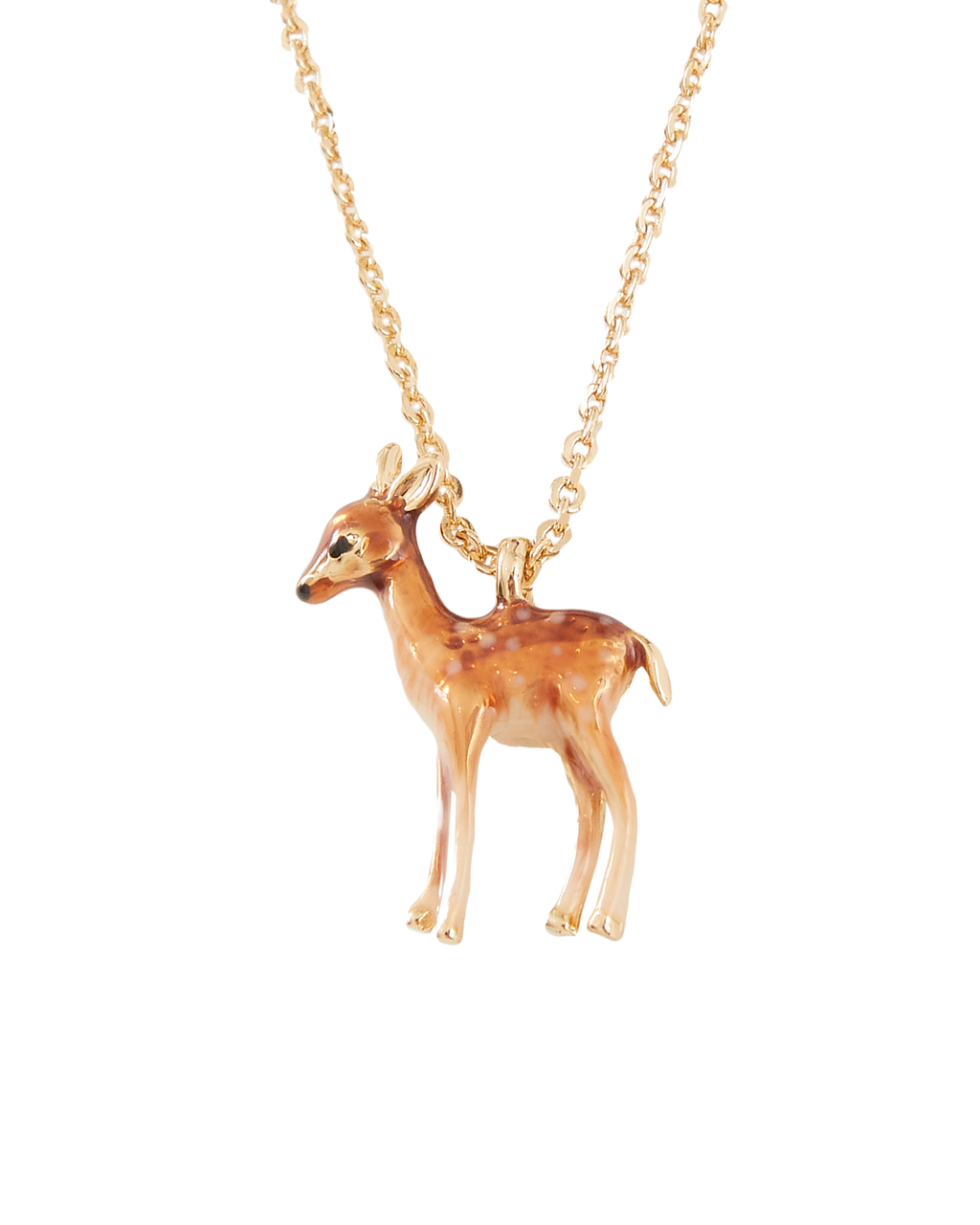 Enamel Fawn Necklace