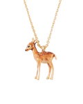 Enamel Fawn Necklace