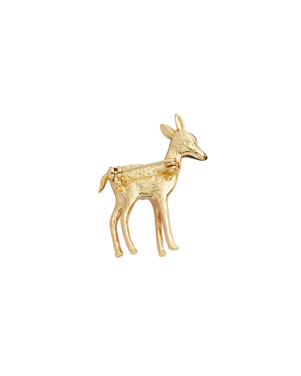 Enamel Fawn Brooch