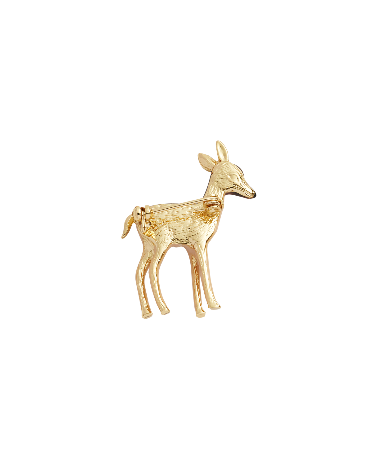 Enamel Fawn Brooch