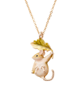Enamel Dormouse Short Necklace