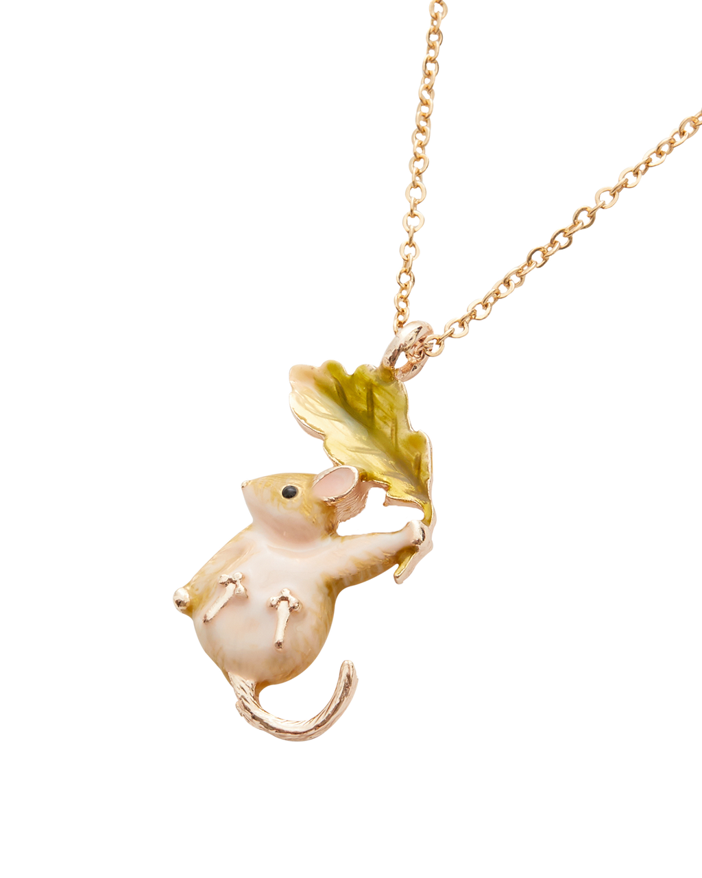 Enamel Dormouse Short Necklace