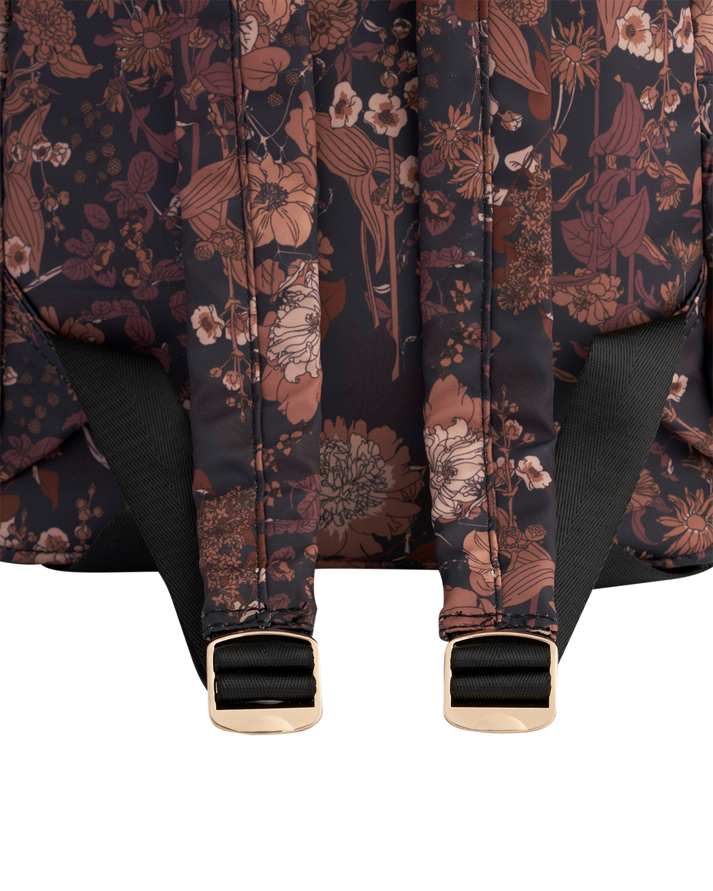 Deco Blooms Large Black Backpack