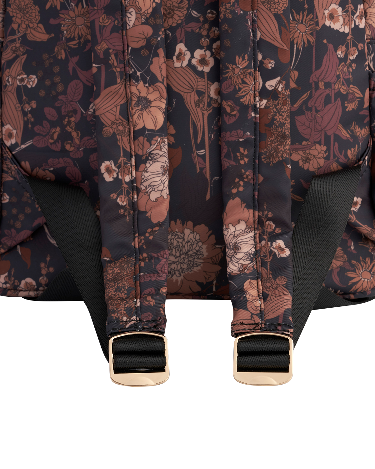 Deco Blooms Large Black Backpack