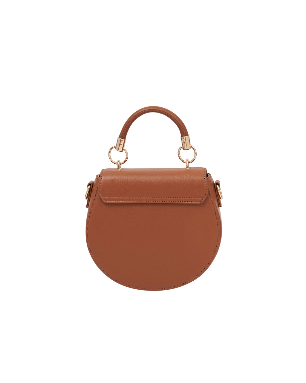 Fox & Pumpkin Embroidered Tan Saddle Bag