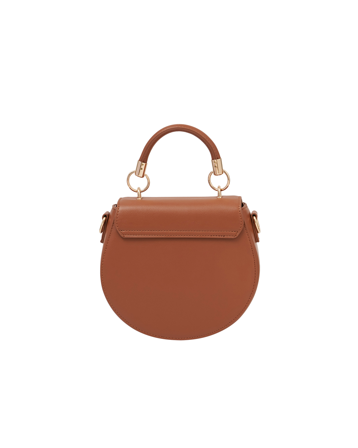 Fox & Pumpkin Embroidered Tan Saddle Bag