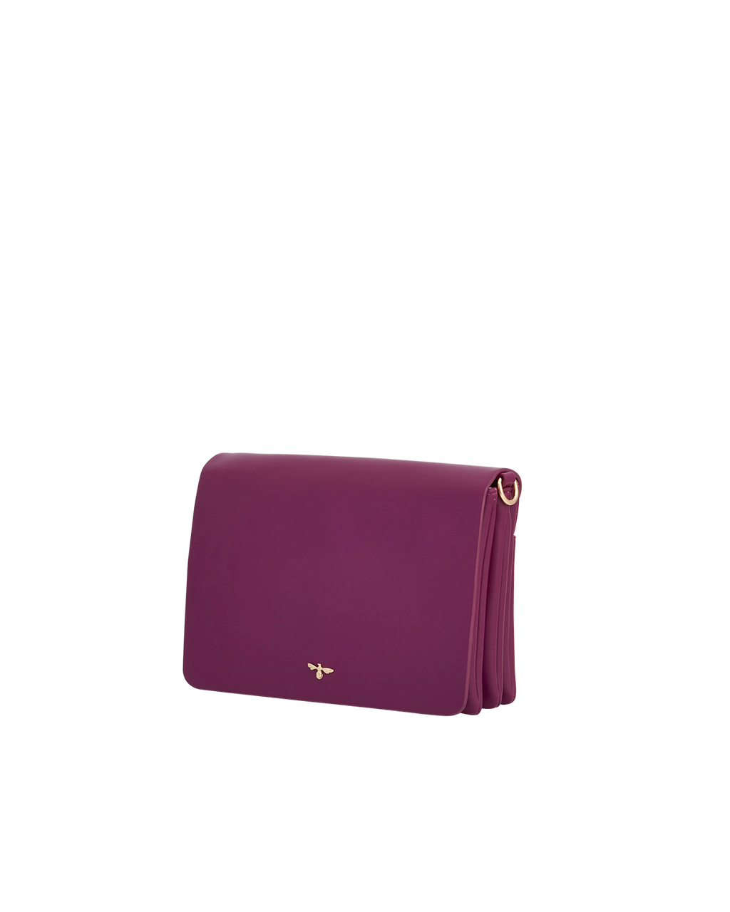 Floral Engravings Plum Crossbody Handbag