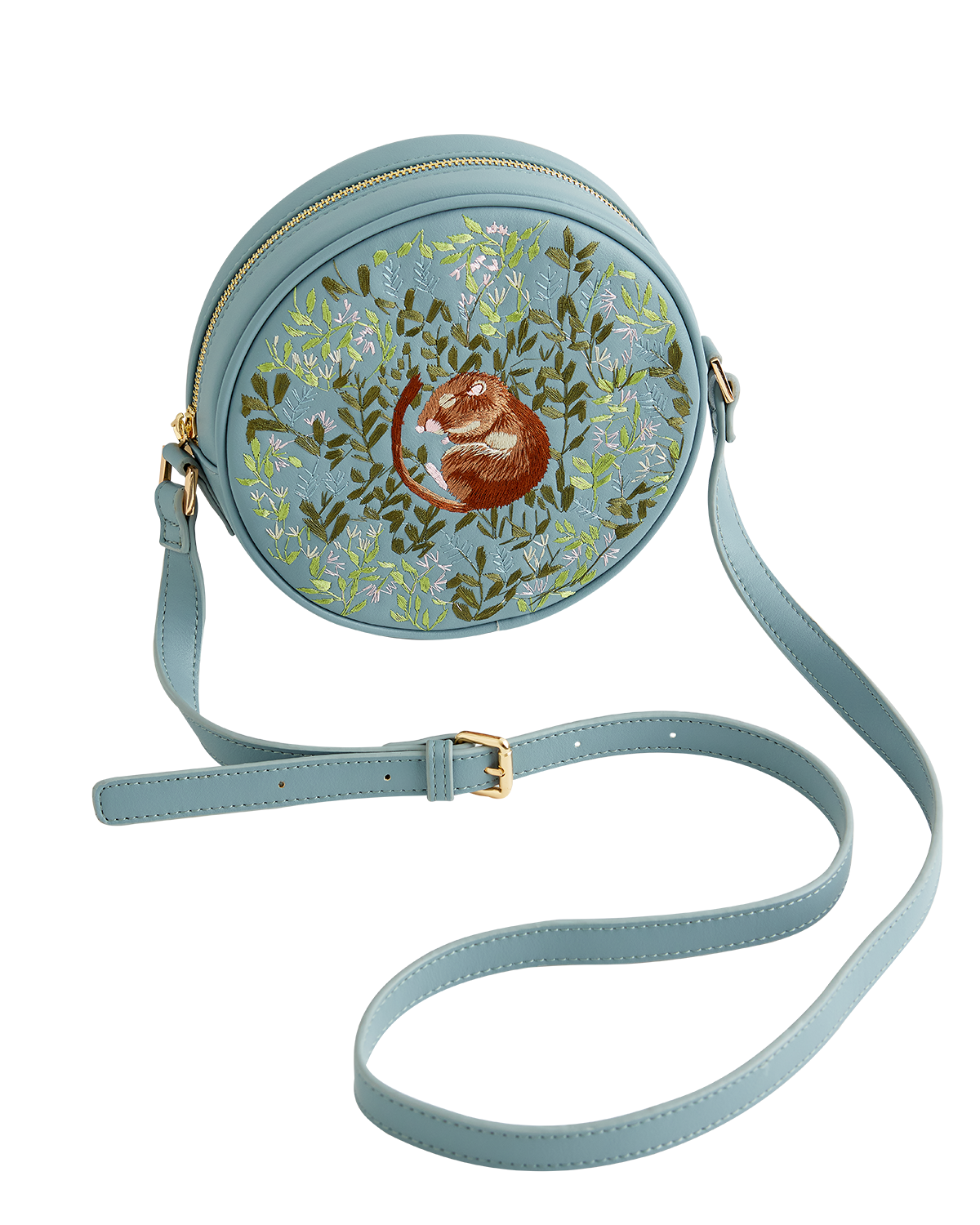 Chloe Circle Bag Embroidered Dormouse Blue